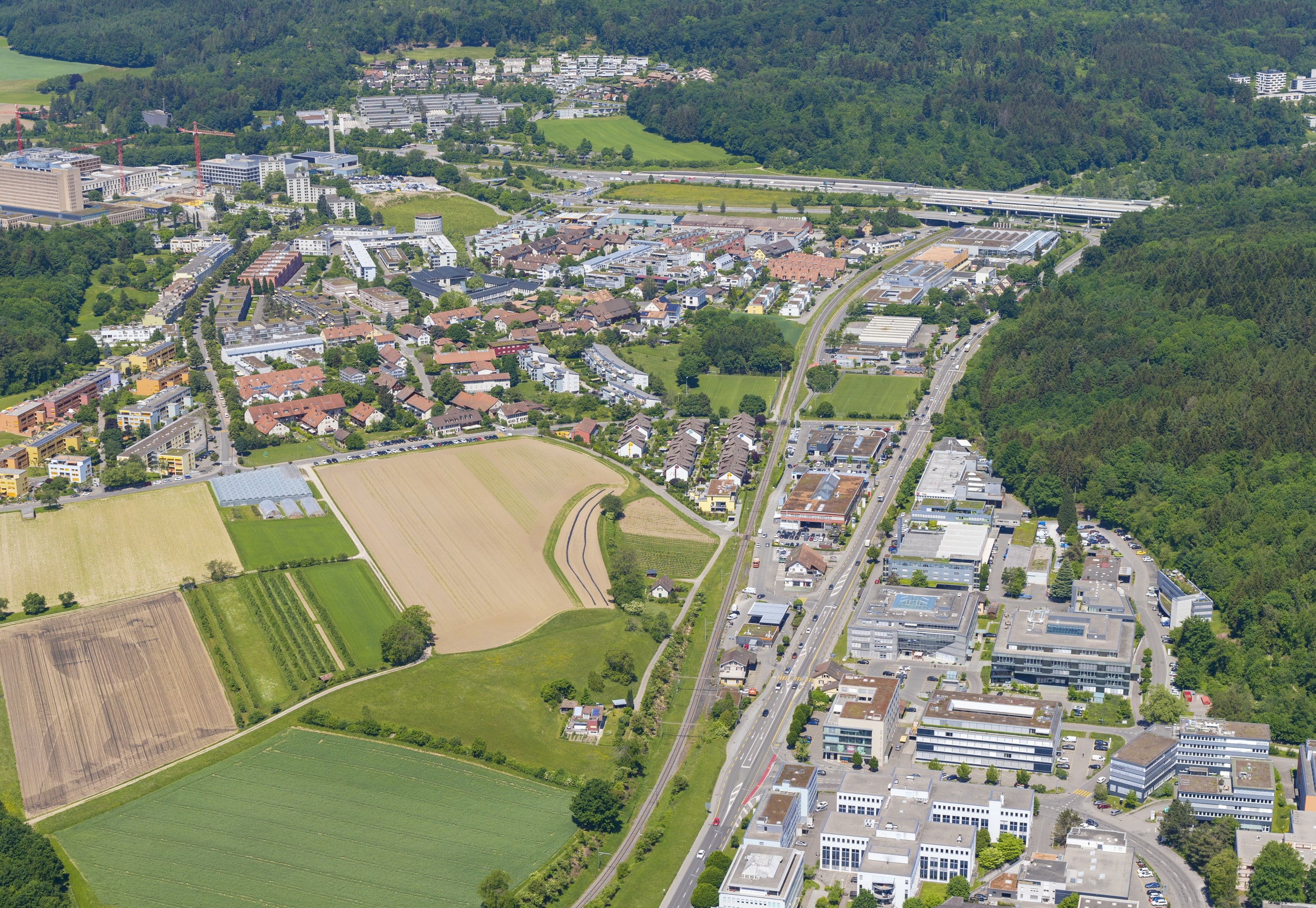 Entwicklungsrichtplan Galgenbuck, städtebauliches Konzept (Van de Wetering & Seiler) Dättwil Baden Planentwurf Entwicklungsgebiet Galgenbuck Dättwil Baden