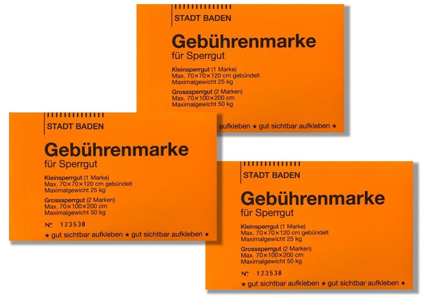 Sperrgutmarke